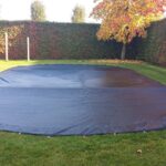 Zwembad afdeknet kleur zwart per M2