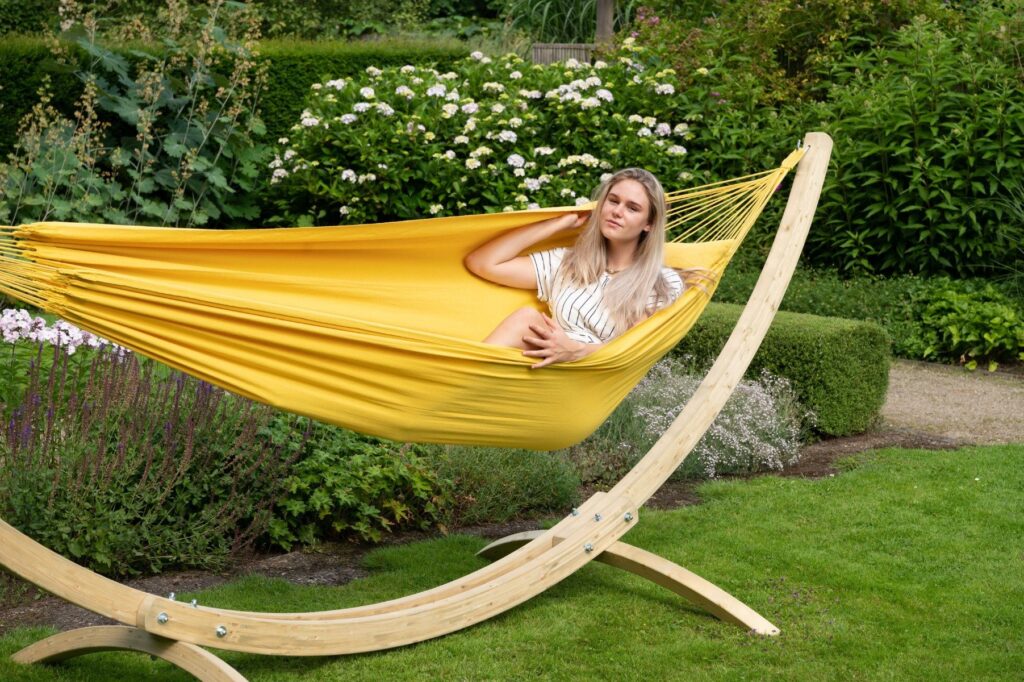 Hangmat Tweepersoons 'Organic' Yellow