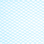 Blauw tuinnet standaard maten maas 28 mm