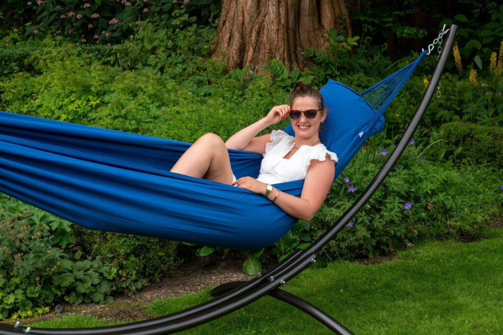 Hangmat Tweepersoons 'Organic' Blue