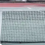 Handgeknoopt tennisnet - 6 dubbele topmazen