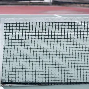 Handgeknoopt tennisnet - 6 dubbele topmazen