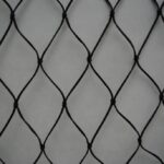 Valnet geknoopt volgens EN1263-1 per m2 zwart