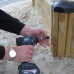 Kunststof montagedop + schroef en plug