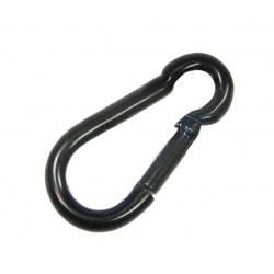 Karabijnhaak zwart 6x60