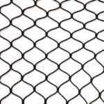 Zwart tuinnet standaard maten maas 28 mm