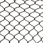 Zwart tuinnet standaard maten maas 28 mm