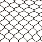 Zwart tuinnet standaard maten maas 28 mm