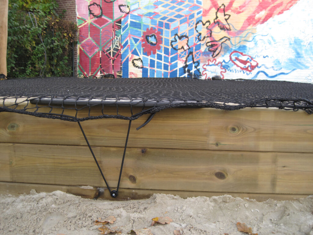 Zandbaknet 3 mm geknoopt 45mm maas