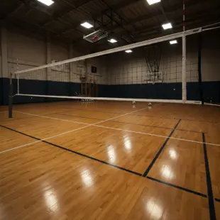 Volleybalnet wedstrijd NEVOBO