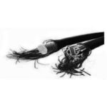 Trapezekoord 8 mm zwart