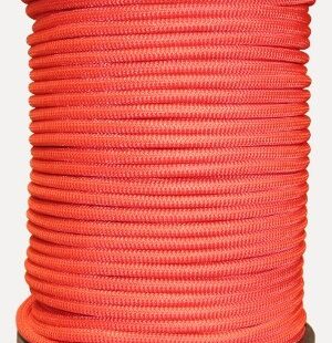 100 meter trapezekoord 6 mm rood