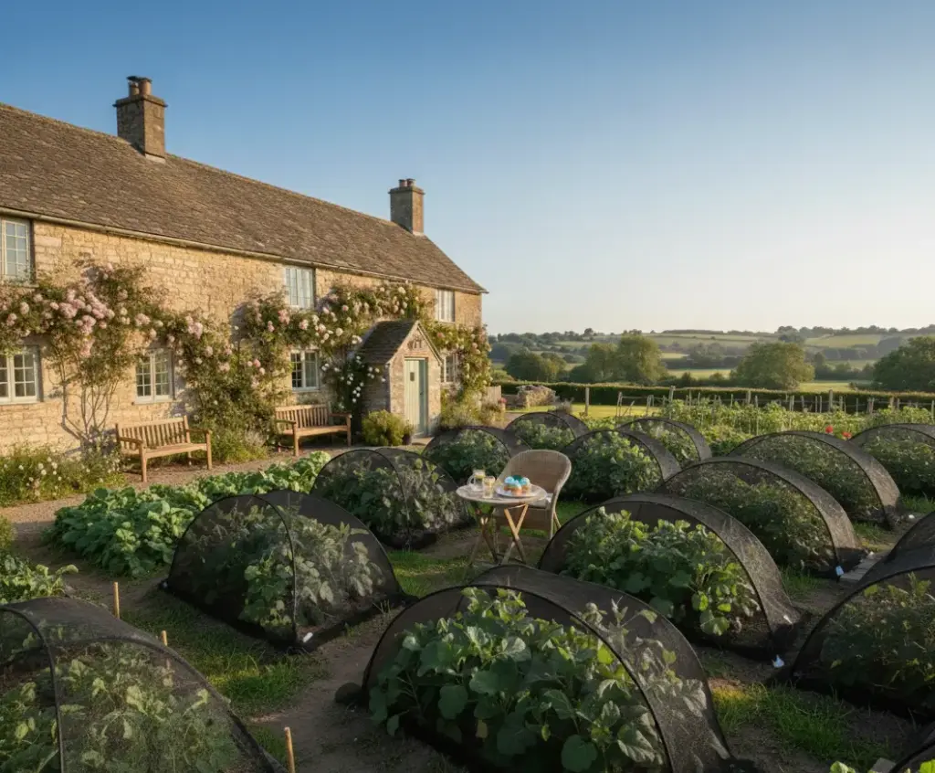 Zwart tuinnet standaard maten maas 28 mm