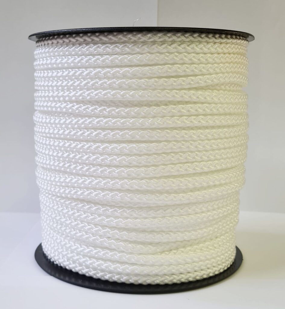 6 mm PP koord wit spoel