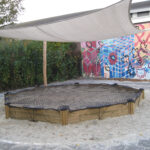 Zandbaknet 3 mm geknoopt 45mm maas