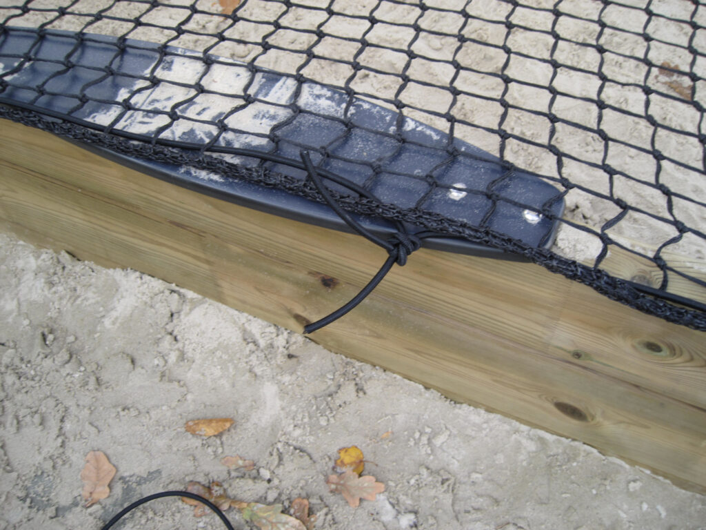 Zandbaknet 3 mm geknoopt 45mm maas