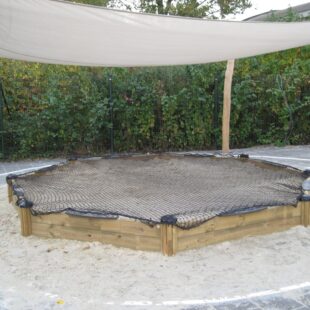 Zandbaknet 5 mm geknoopt 40mm maas