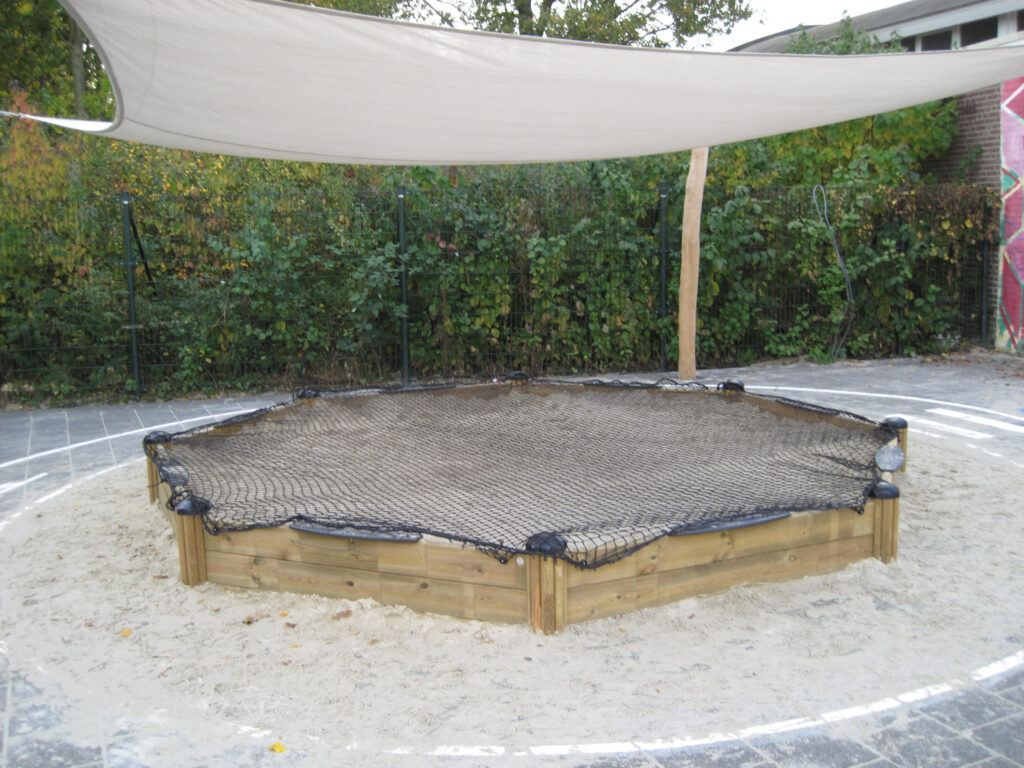 Zandbaknet 3 mm geknoopt 45mm maas