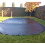 Zwembad afdeknet zwart 7x3,50 meter
