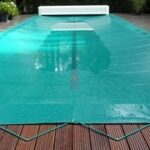 Zwembad afdekzeil blauw voor een bad van 4x8 meter