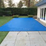 PVC doek / afdeknet kleur blauw